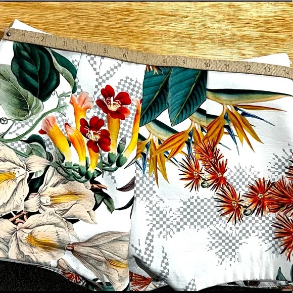 CAMEO Womens High Waist Paper Bag Shorts Floral Print Size Medium - Picture 5 of 7